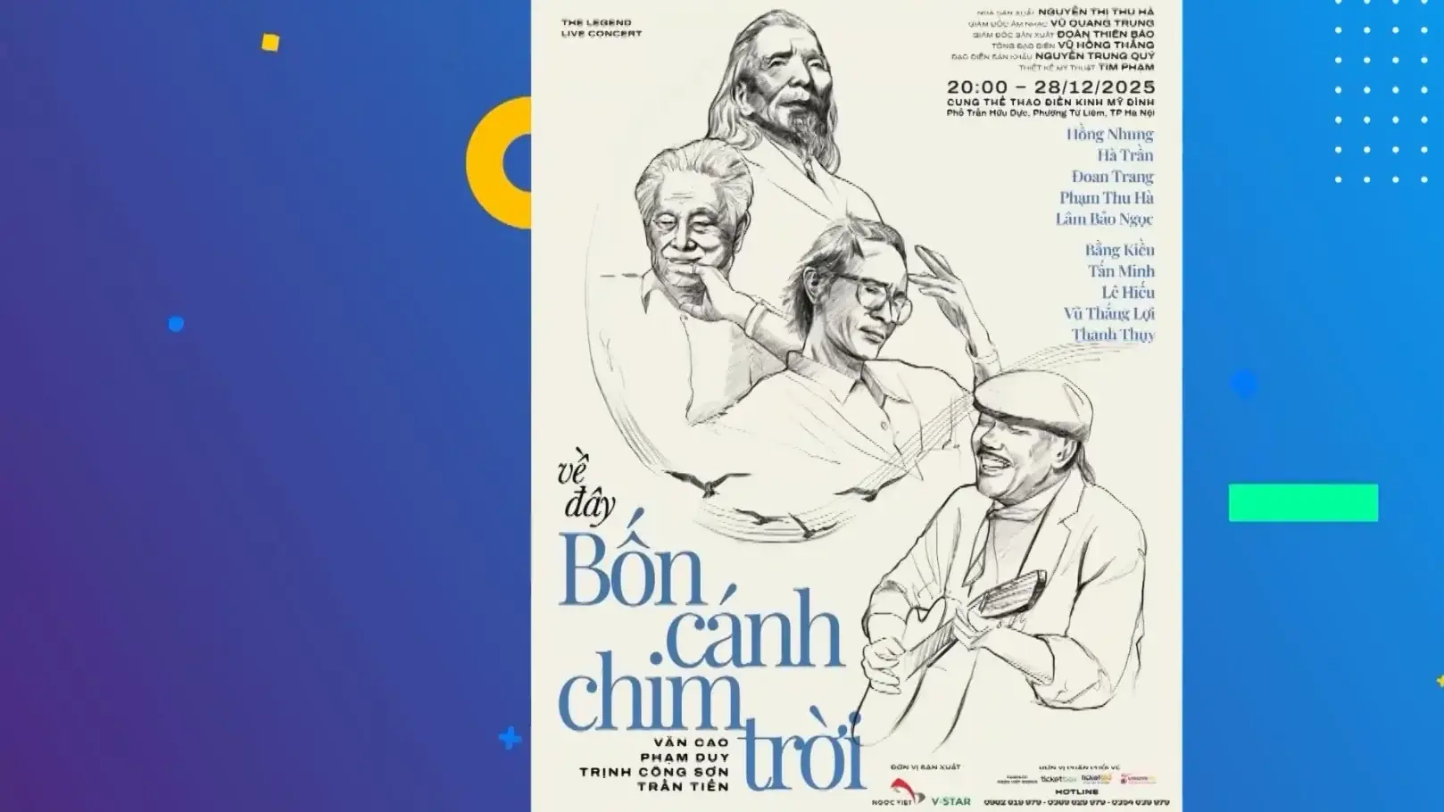 Công an vào cuộc đêm nhạc 'Về đây bốn cánh chim trời' hủy diễn